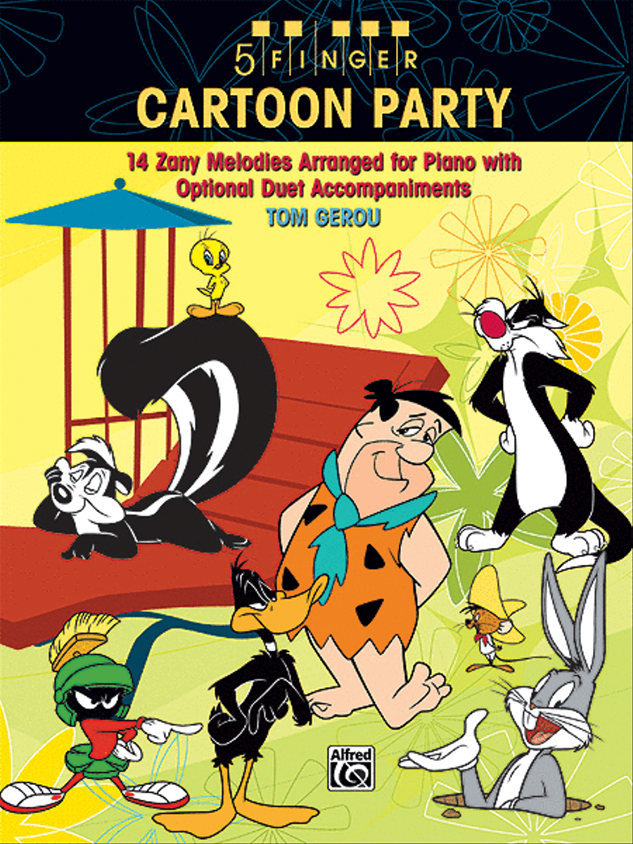 5 Finger Cartoon Party 5 Finger Cartoon Party Easy Piano scores gallery preview page 1