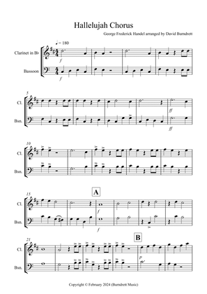 Hallelujah Chorus for Clarinet and Bassoon Duet