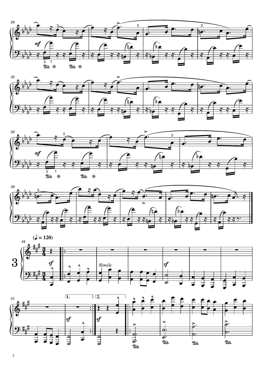 Schumann - Papillons, Op.2 - Original With Fingering For Piano Solo - Complete Piano Solo scores gallery preview page 2