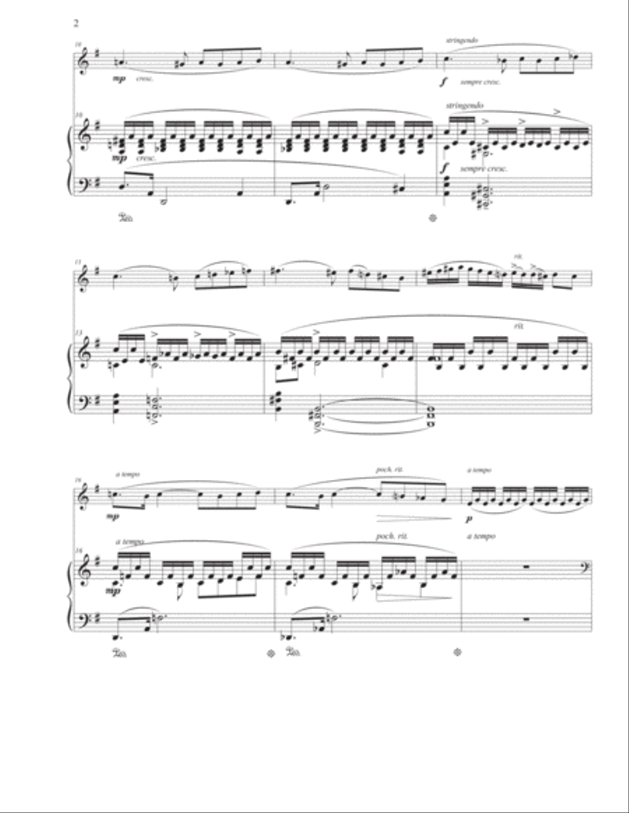 Four Sea Pictures for Violin and Piano Violin scores gallery preview page 3