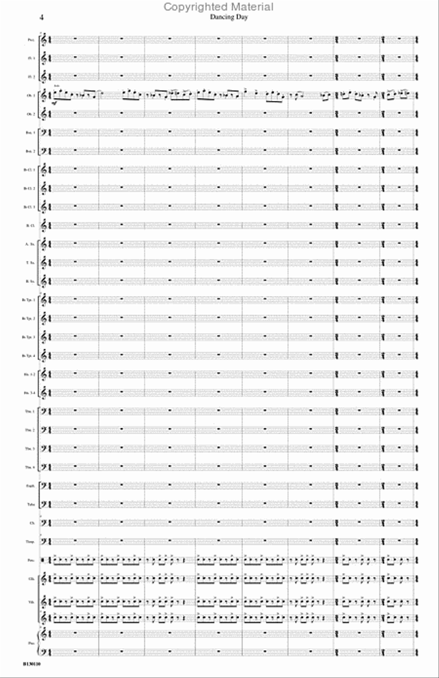 Dancing Day Concert Band scores gallery preview page 5
