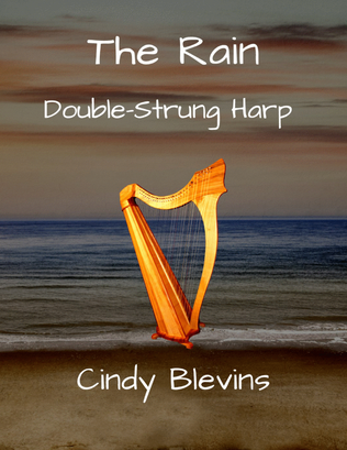 Book cover for The Rain, original solo for Double-Strung Harp