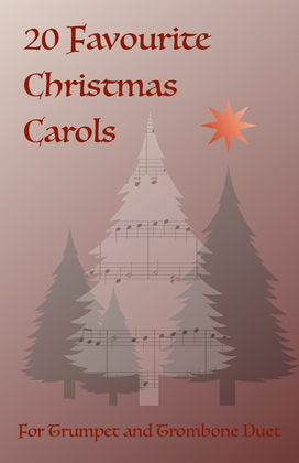Book cover for 20 Favourite Christmas Carols for Trumpet and Trombone Duet