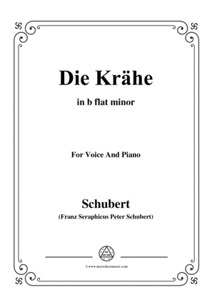 Schubert-Die Krähe,in b flat minor,Op.89 No.15,for Voice and Piano