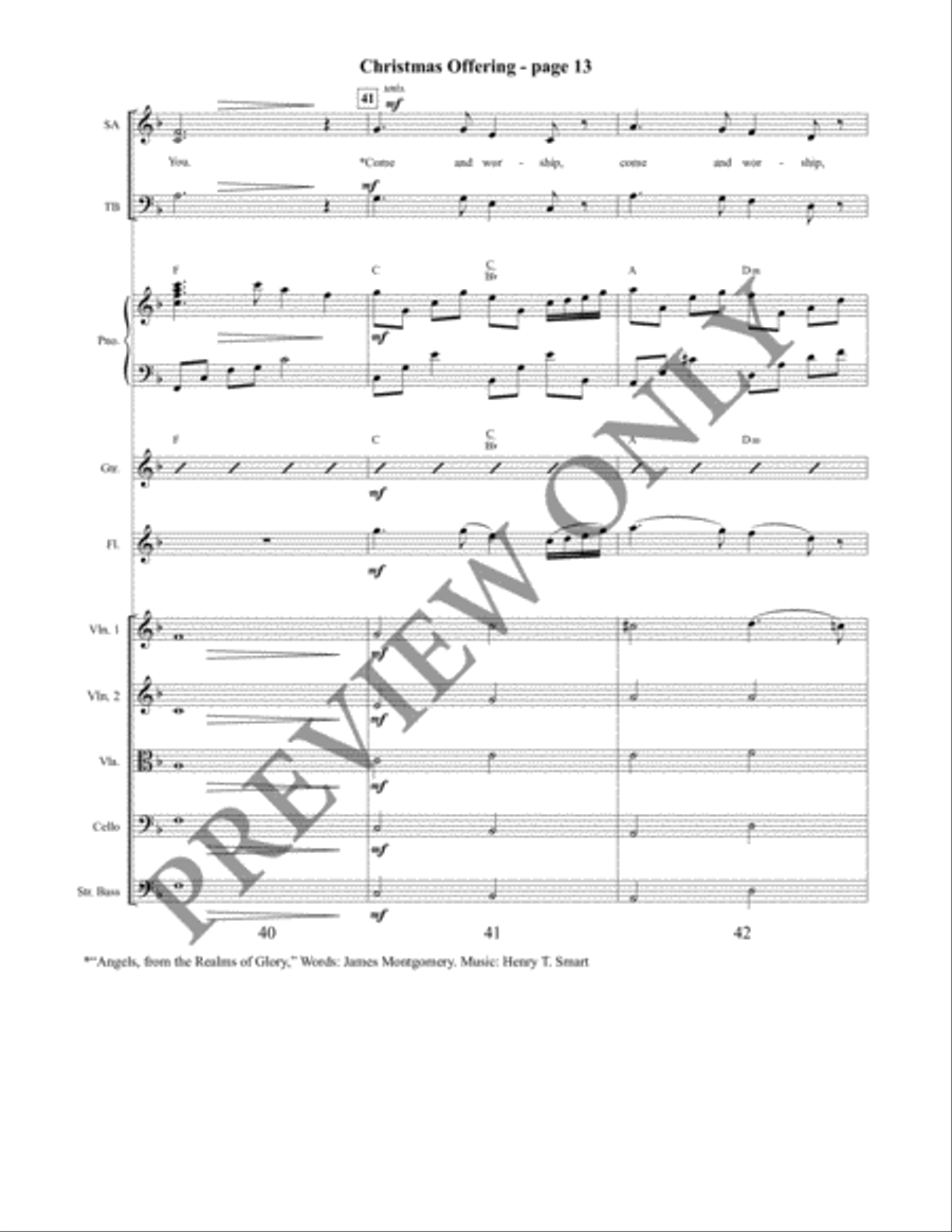 Christmas Offering 4-Part scores gallery preview page 14