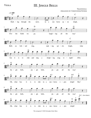 Jingle Bells for Viola