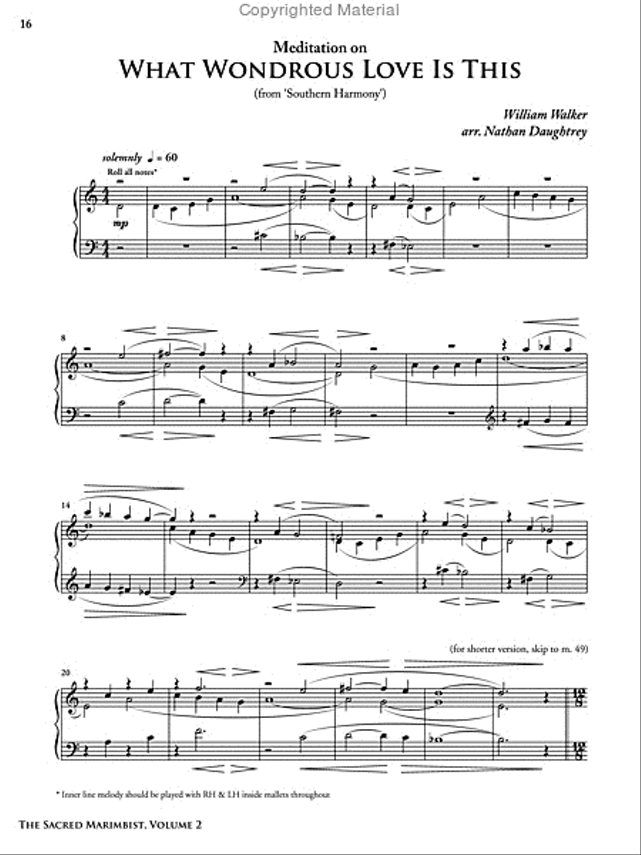 Sacred Marimbist, The, Volume 2 Marimba scores gallery preview page 5