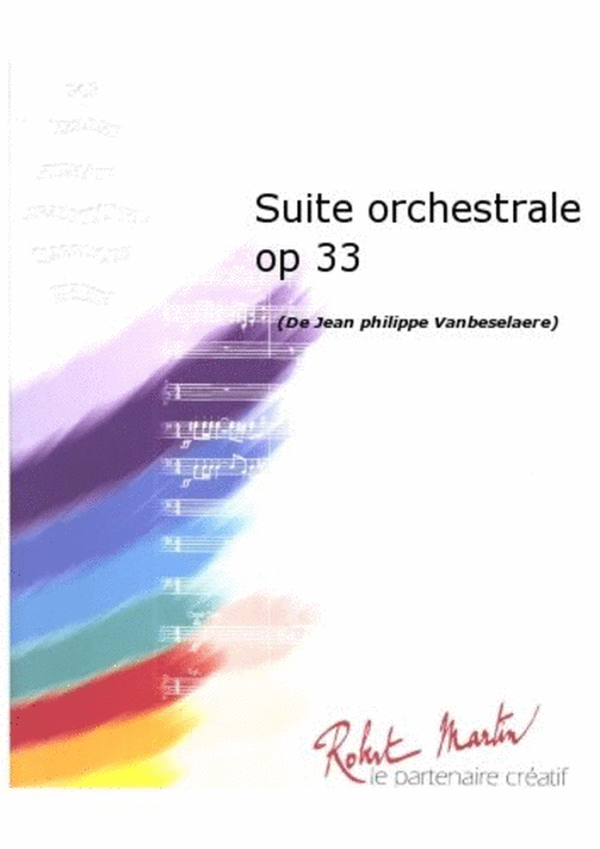 Suite Orchestrale Op 33 image number null