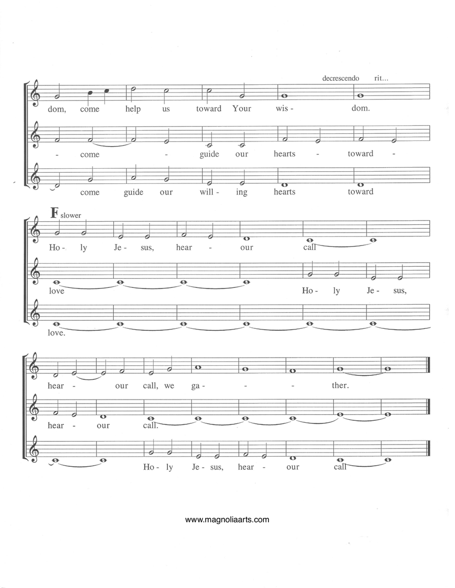 Three Short Pieces for Choir (a cappella) A Cappella scores gallery preview page 4