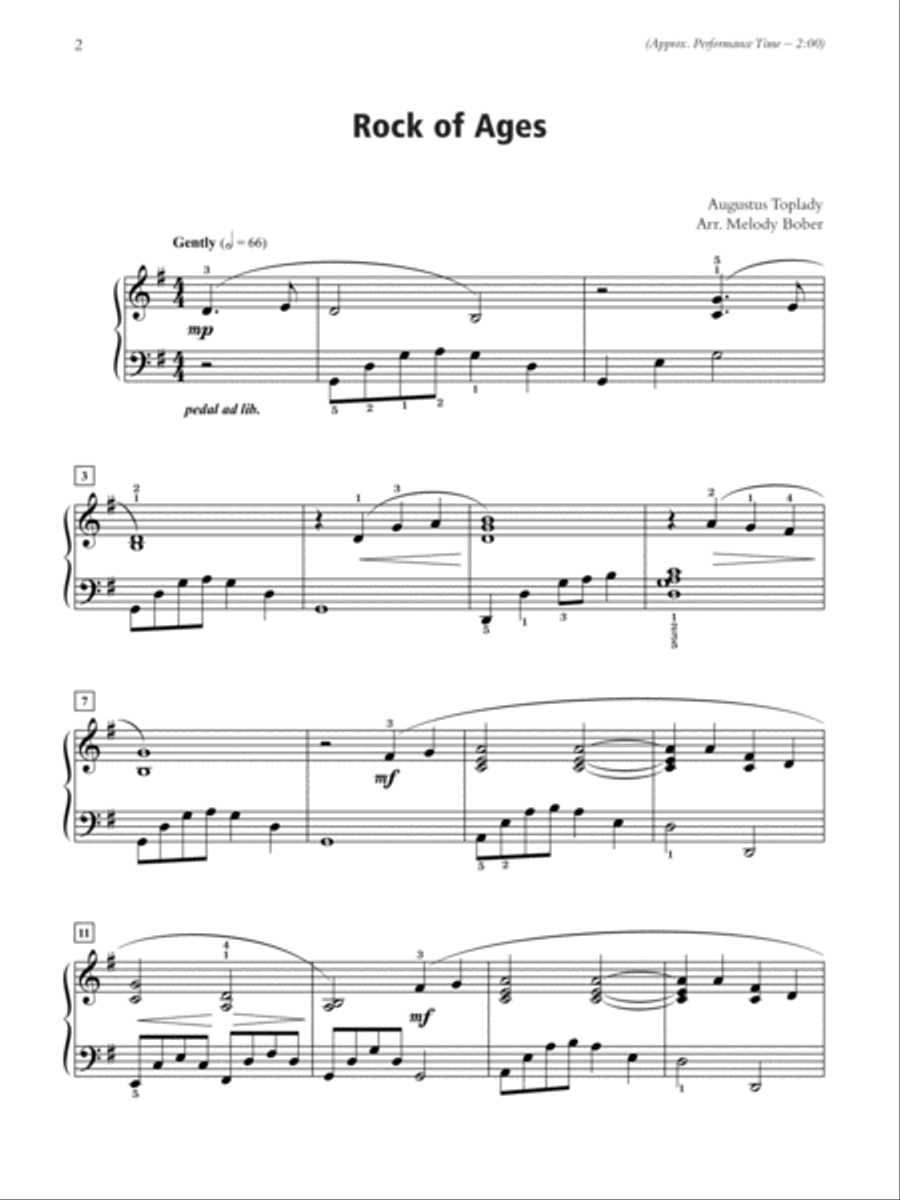 A Call to Peace: 10 Hymn Arrangements Based on the Theme of Peace Piano Solo scores gallery preview page 2