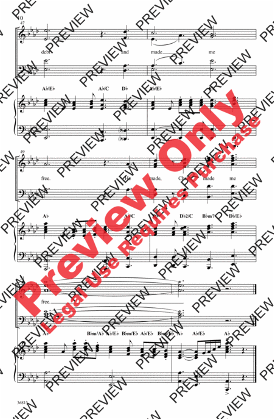 I Will Sing of My Redeemer 4-Part scores gallery preview page 10