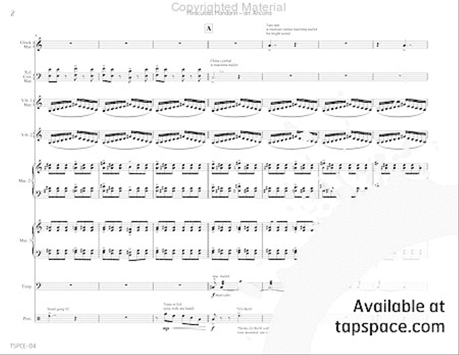 Miraculous Mandarin, The Percussion Ensemble scores gallery preview page 5