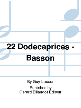 22 Dodecaprices - Basson