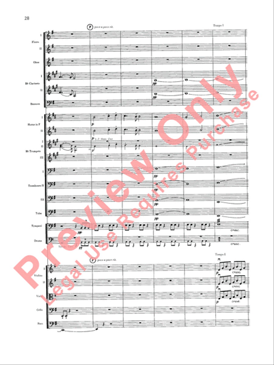 Dvorák's Fifth Symphony (New World, Fourth Movement) Full Orchestra scores gallery preview page 29