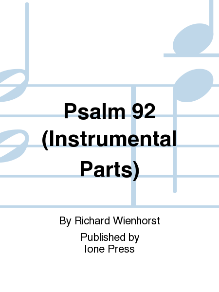 Psalm 92 (Instrumental Parts)