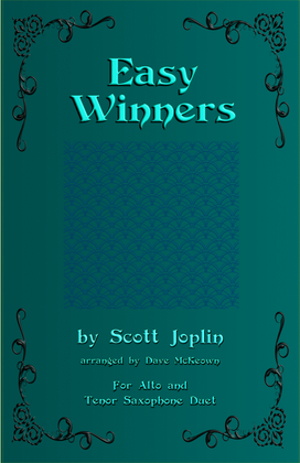 Book cover for The Easy Winners, Duet for Alto and Tenor Saxophone