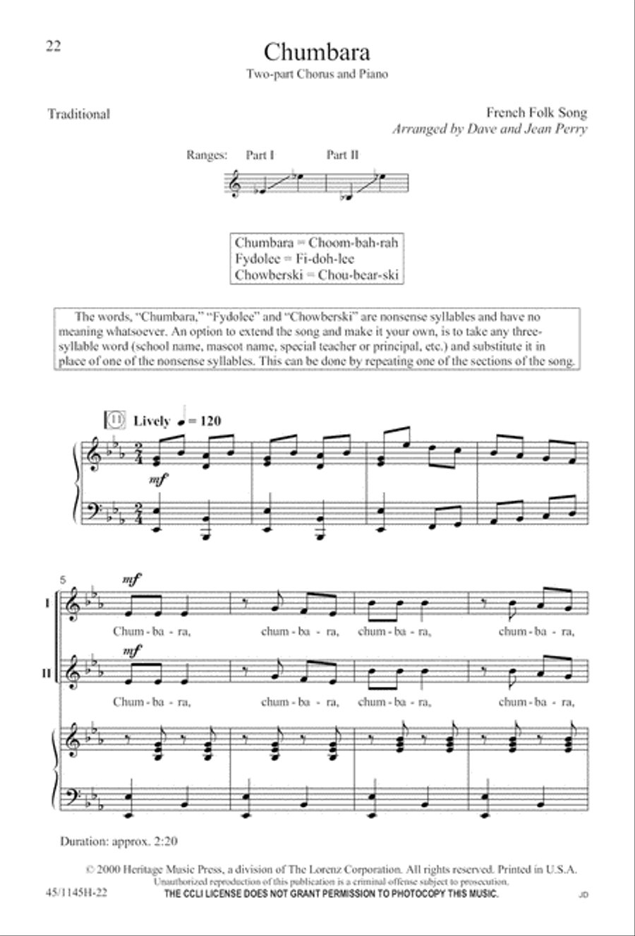 We Sing the World Around 2-Part scores gallery preview page 23