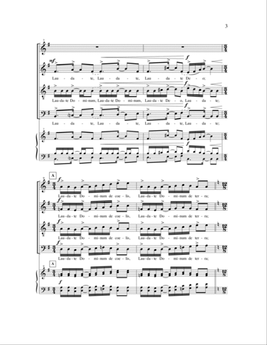Laudate 4-Part scores gallery preview page 6
