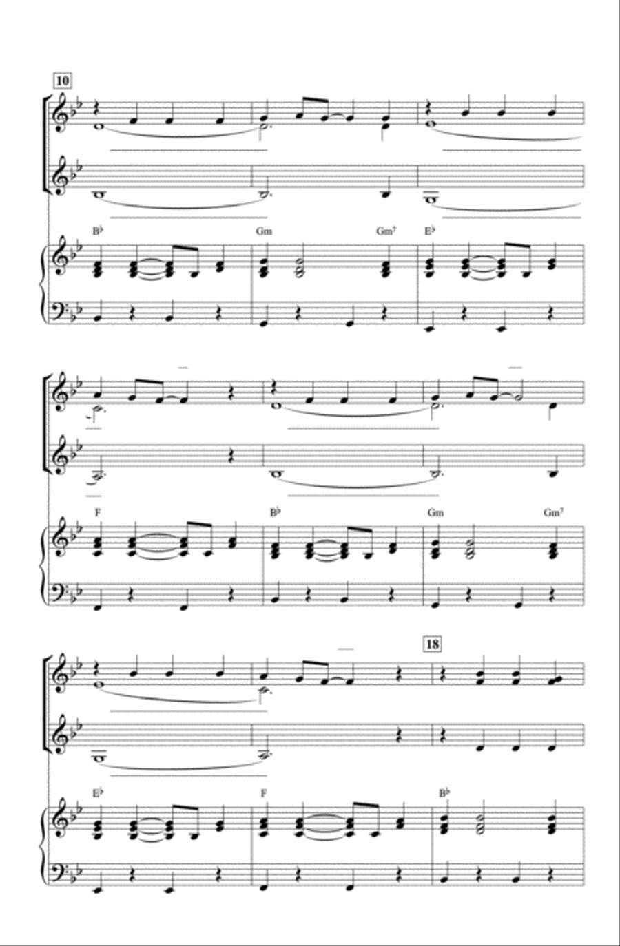 A Teenager in Love Women's Choir scores gallery preview page 3