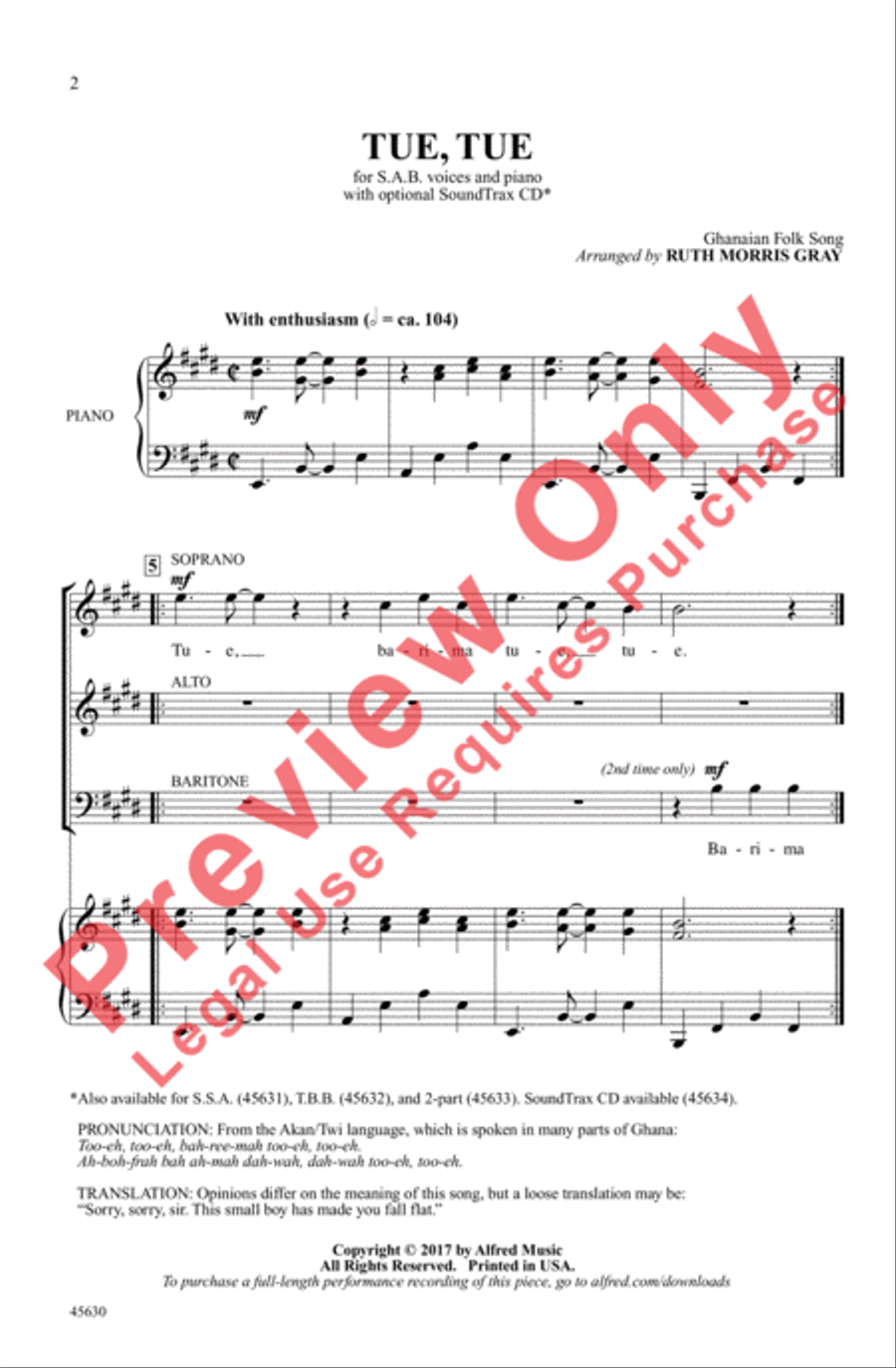 Tue, Tue 3-Part scores gallery preview page 2