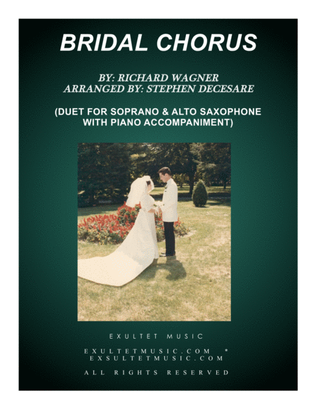 Book cover for Bridal Chorus (Duet for Soprano and Alto Saxophone - Piano Accompaniment)