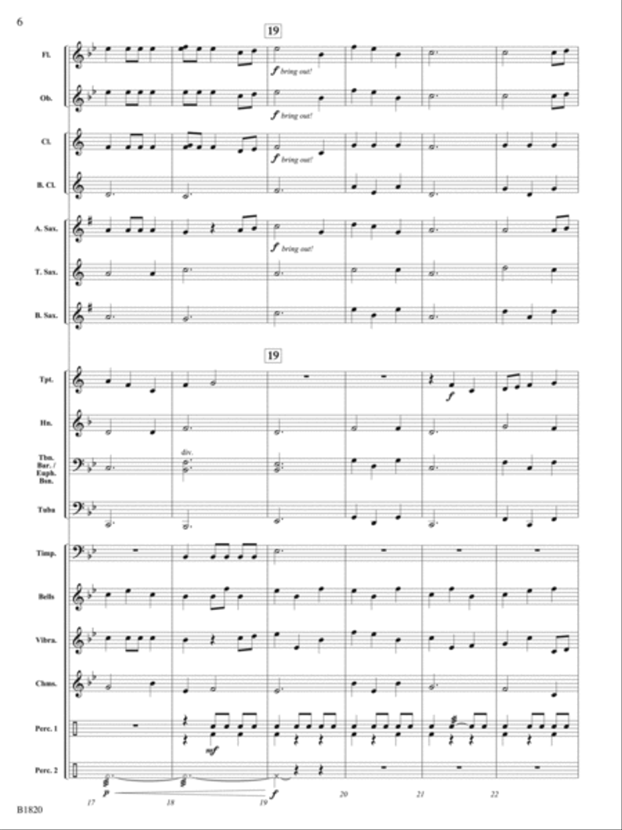 Leap of Faith (Fanfare): Score Concert Band scores gallery preview page 6