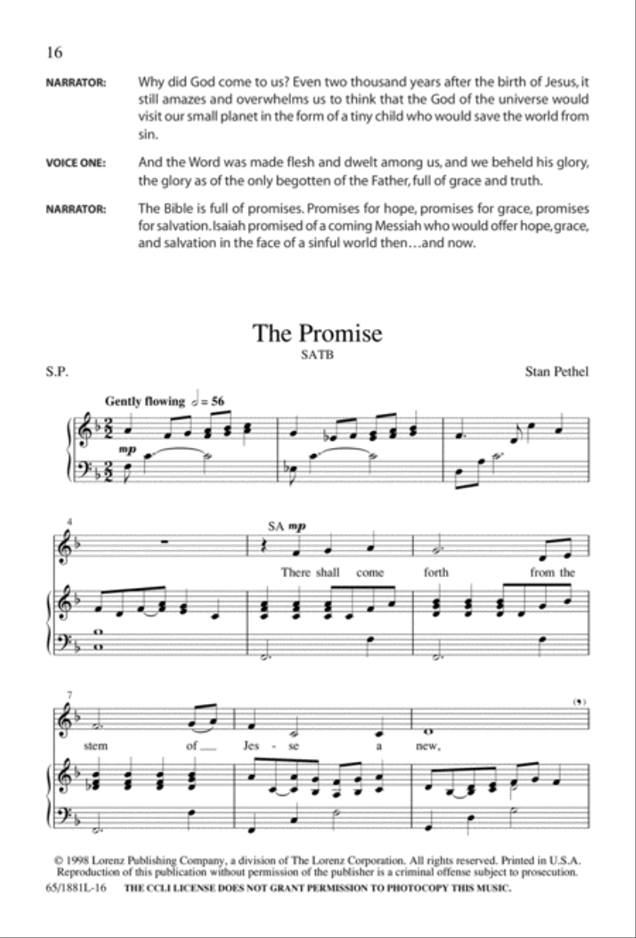 A Very Special Night A Very Special Night Unison Choir scores gallery preview page 18