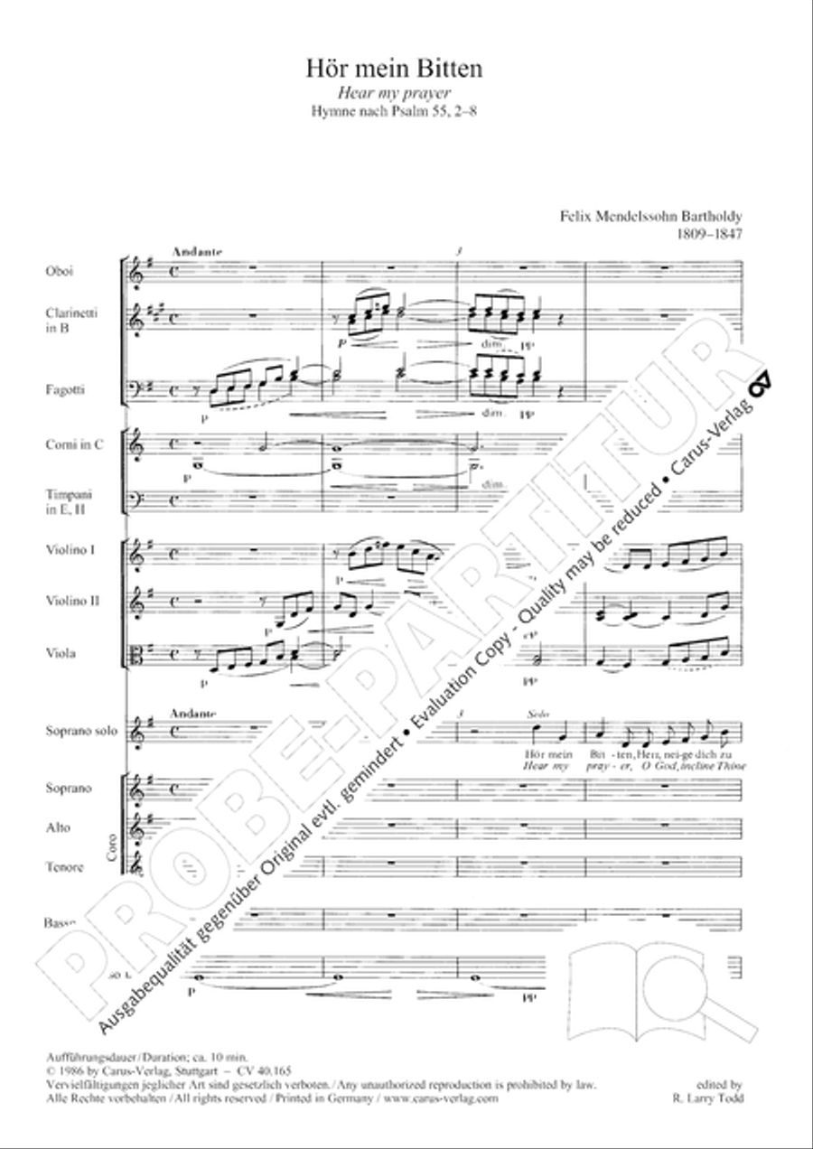 Hor mein Bitten (2 Fassungen) Score scores gallery preview page 12