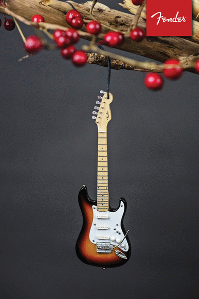 Fender Sunburst Strat – 6″ Holiday Ornament