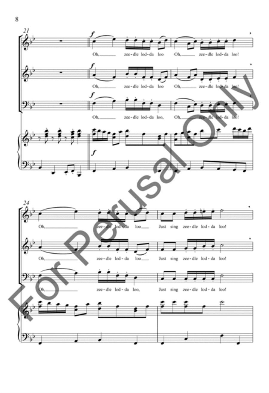 The Zip Zop Song The Zip Zop Song 3-Part scores gallery preview page 7