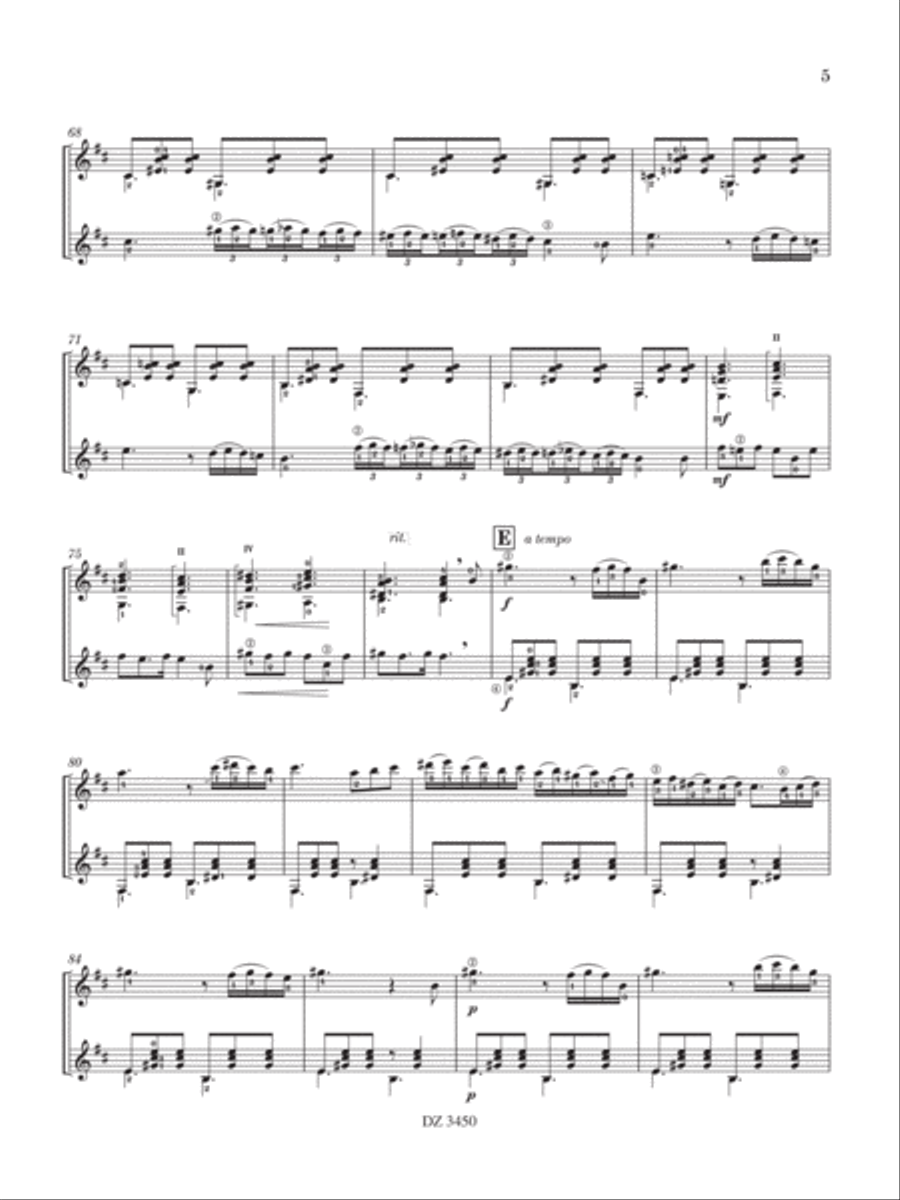 La guinguette aux étoiles, La valse de Tournai Classical Guitar scores gallery preview page 6
