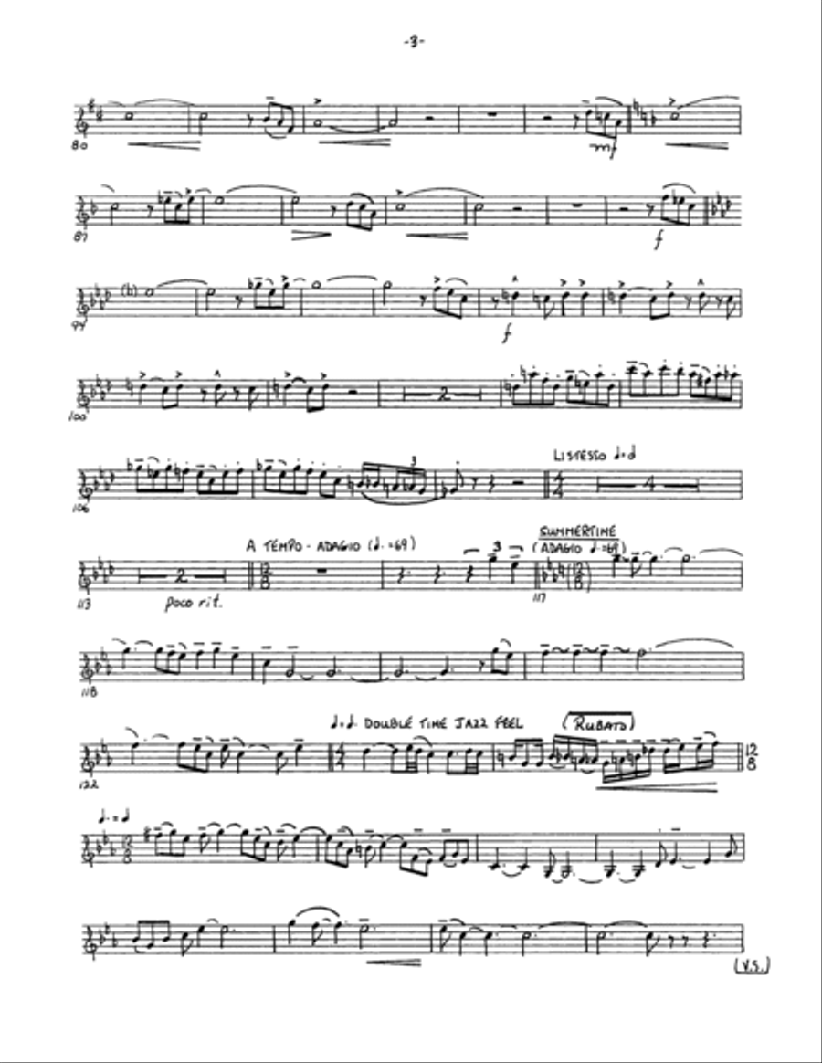 Porgy and Bess Suite - Horn in F Brass Ensemble scores gallery preview page 3