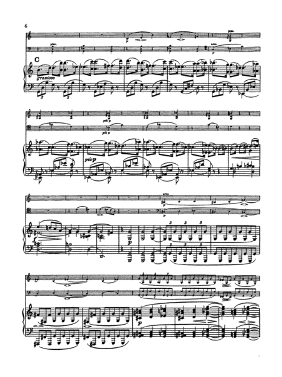 Brahms: Trio No. 2 in C Major, Op. 87 Piano scores gallery preview page 6