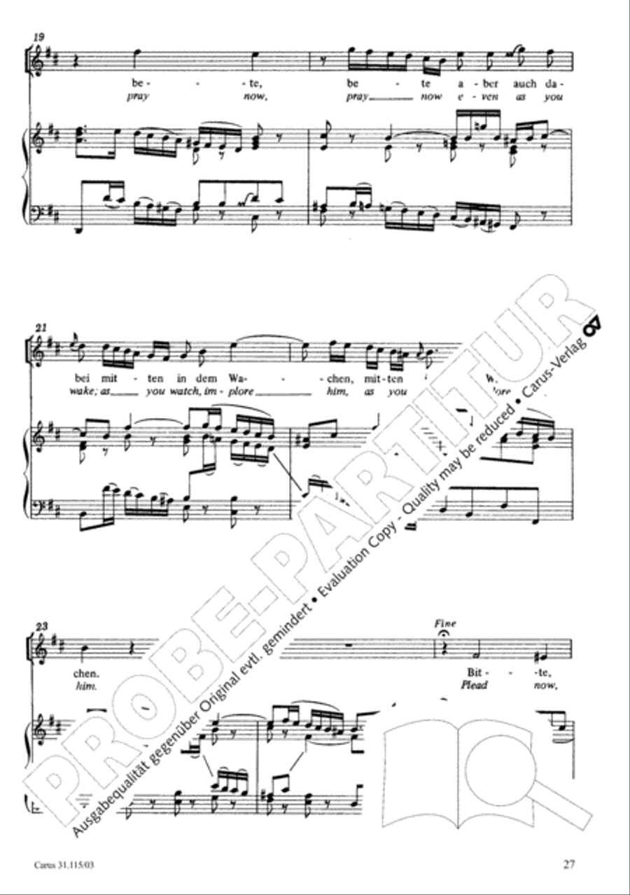 O my spirit, be prepared (Mache dich, mein Geist, bereit) 4-Part scores gallery preview page 28