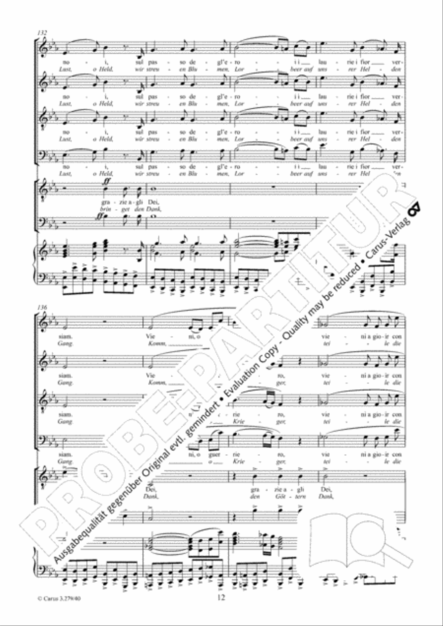 Gloria all' Egitto TTBB scores gallery preview page 13