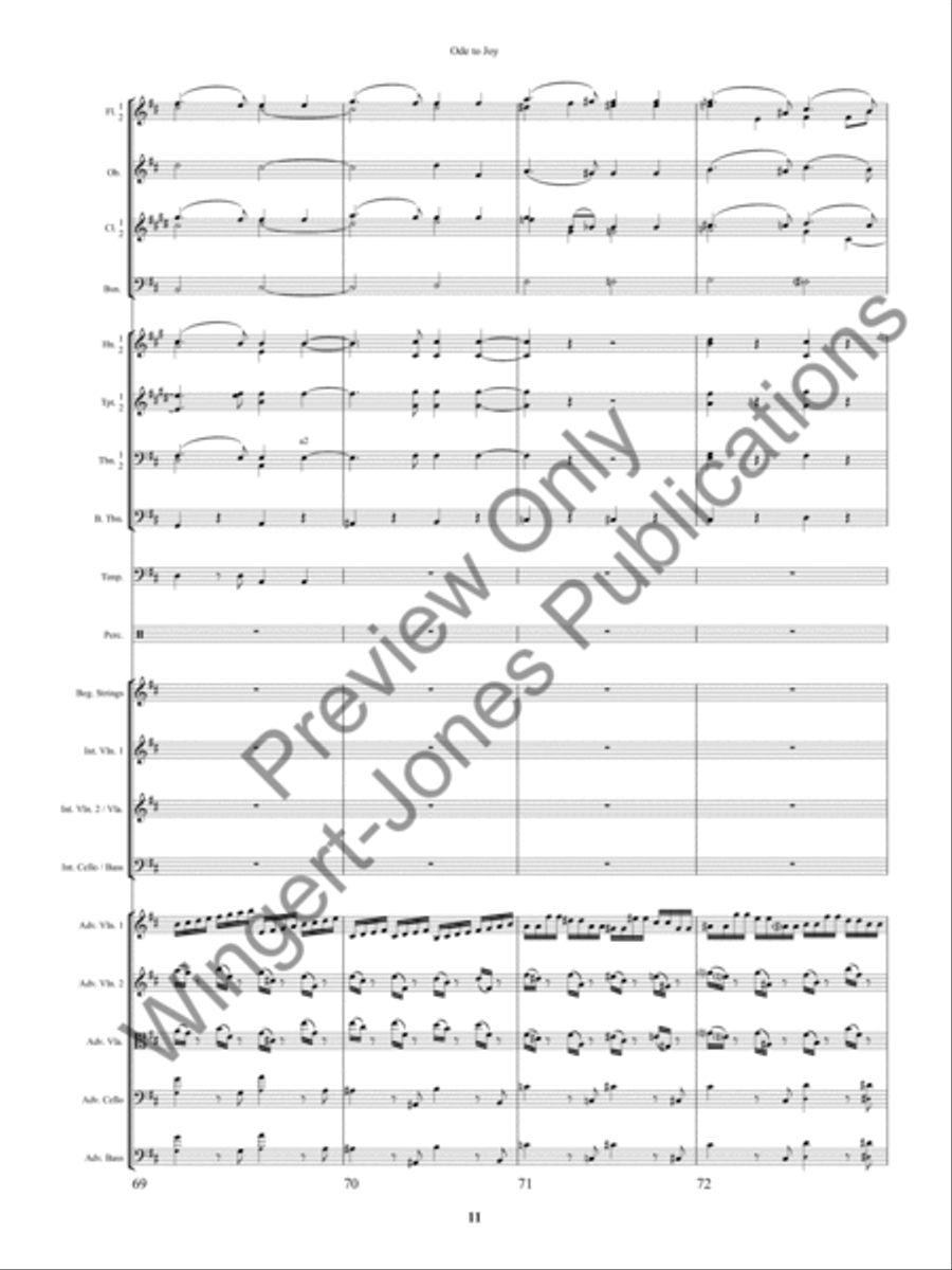 An Ode to Joy Festival Full Orchestra scores gallery preview page 14
