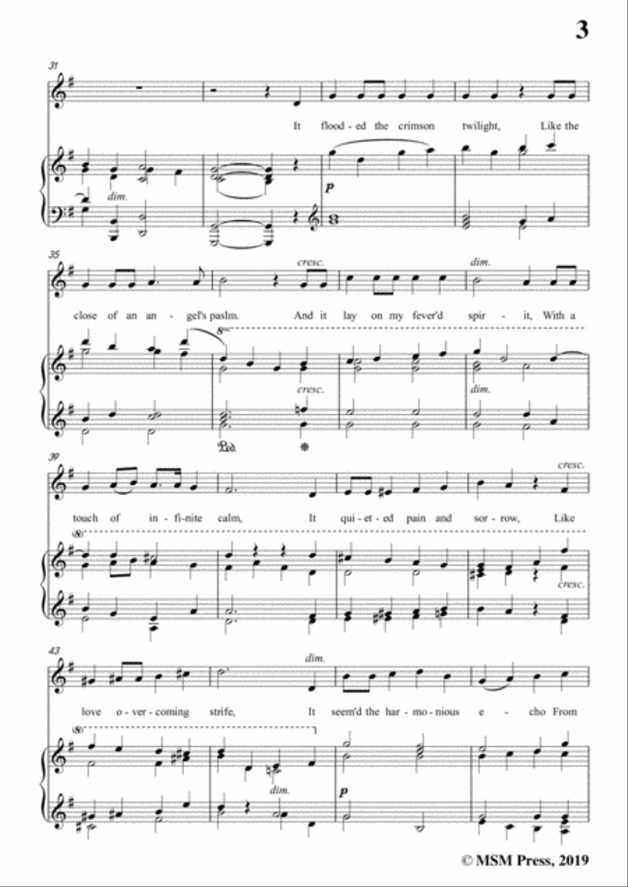Arthur Sullivan-Lost Chord,in G Major,for Voice and Piano Voice Solo scores gallery preview page 5