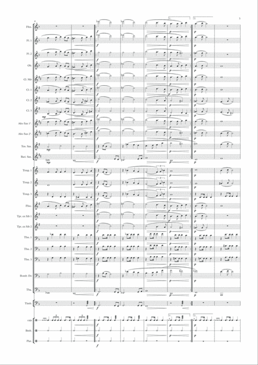 Madre dolorosa Concert Band scores gallery preview page 3