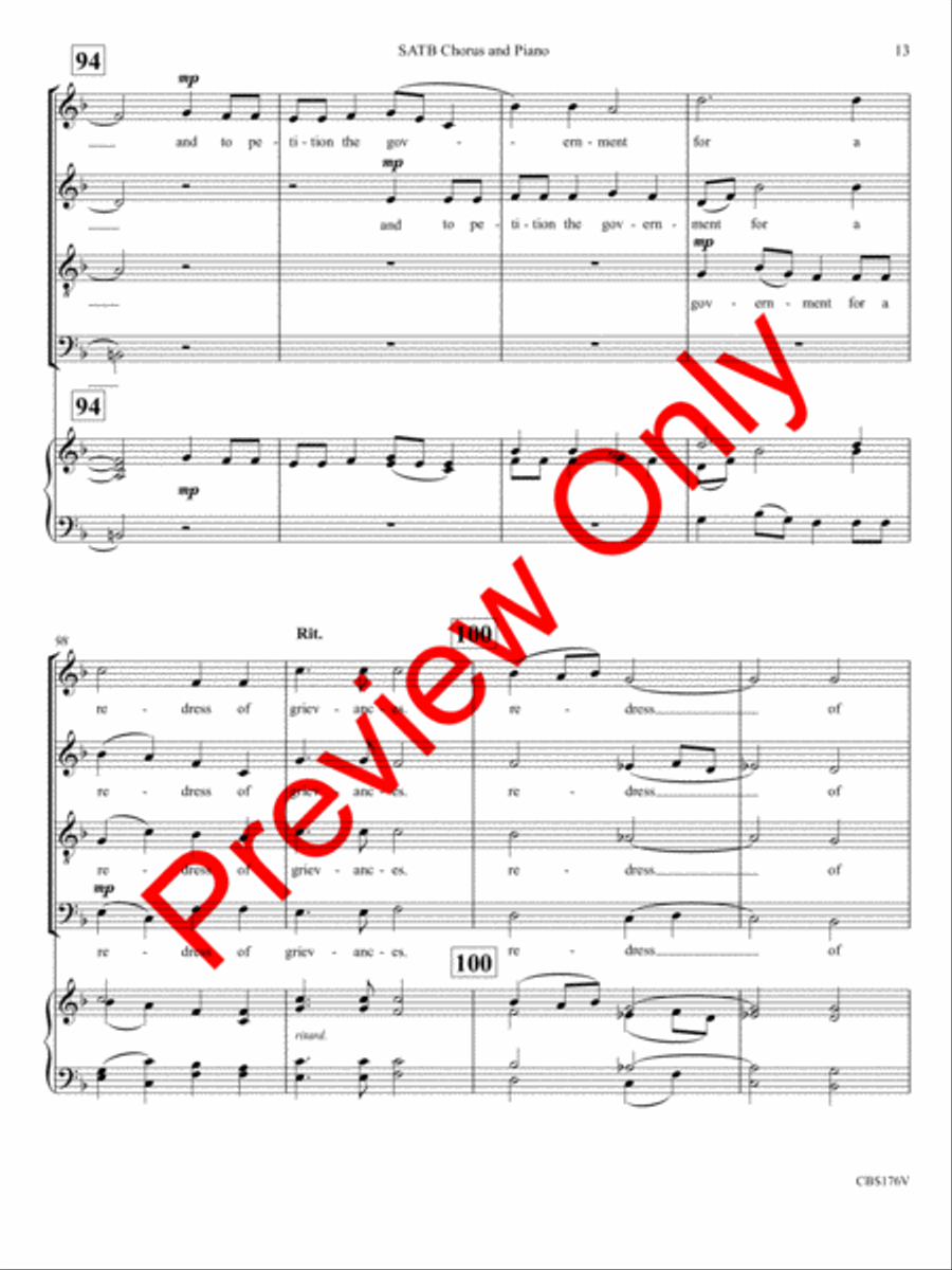 We the People of the United States 4-Part scores gallery preview page 16
