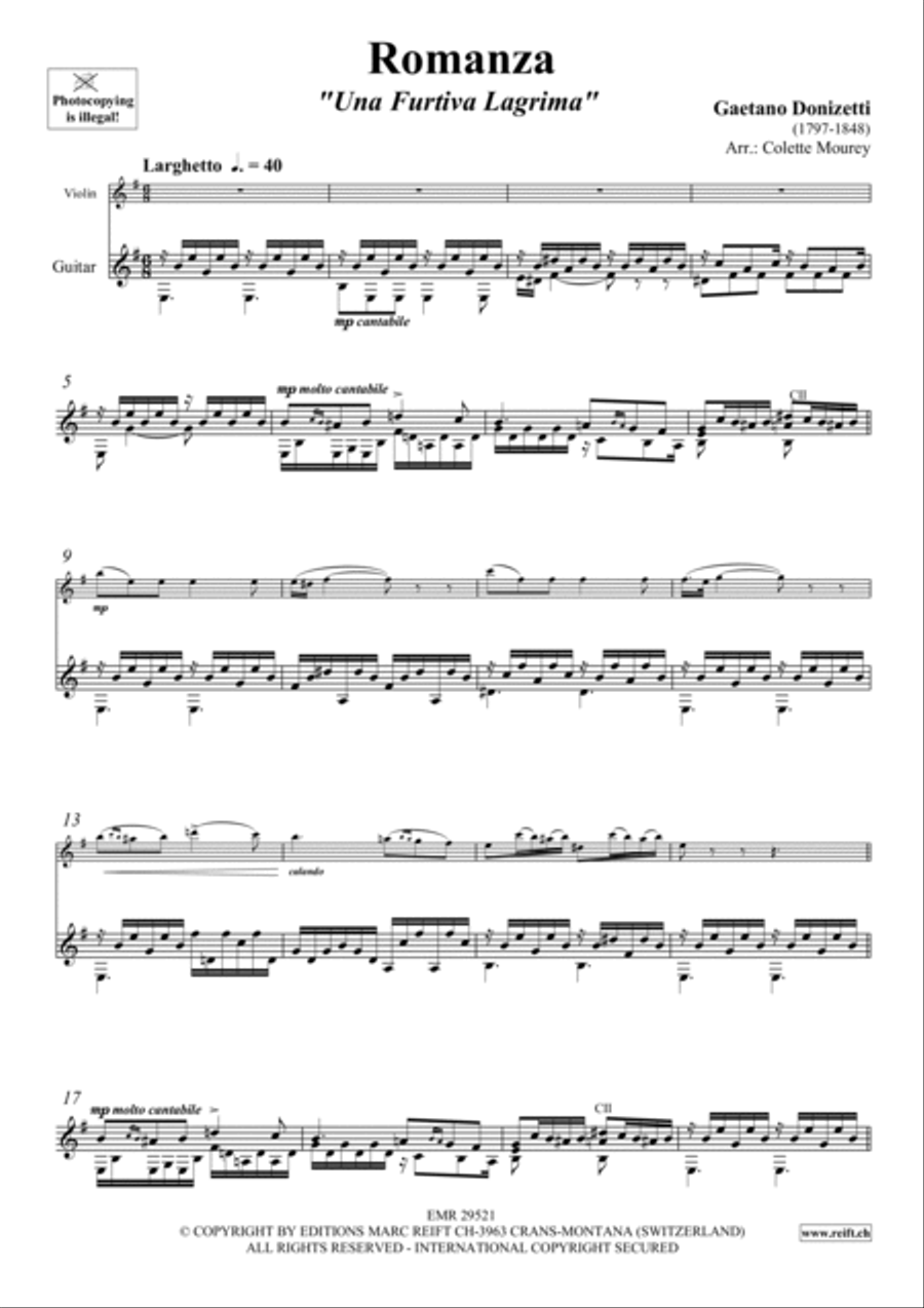 Romanza Violin scores gallery preview page 3