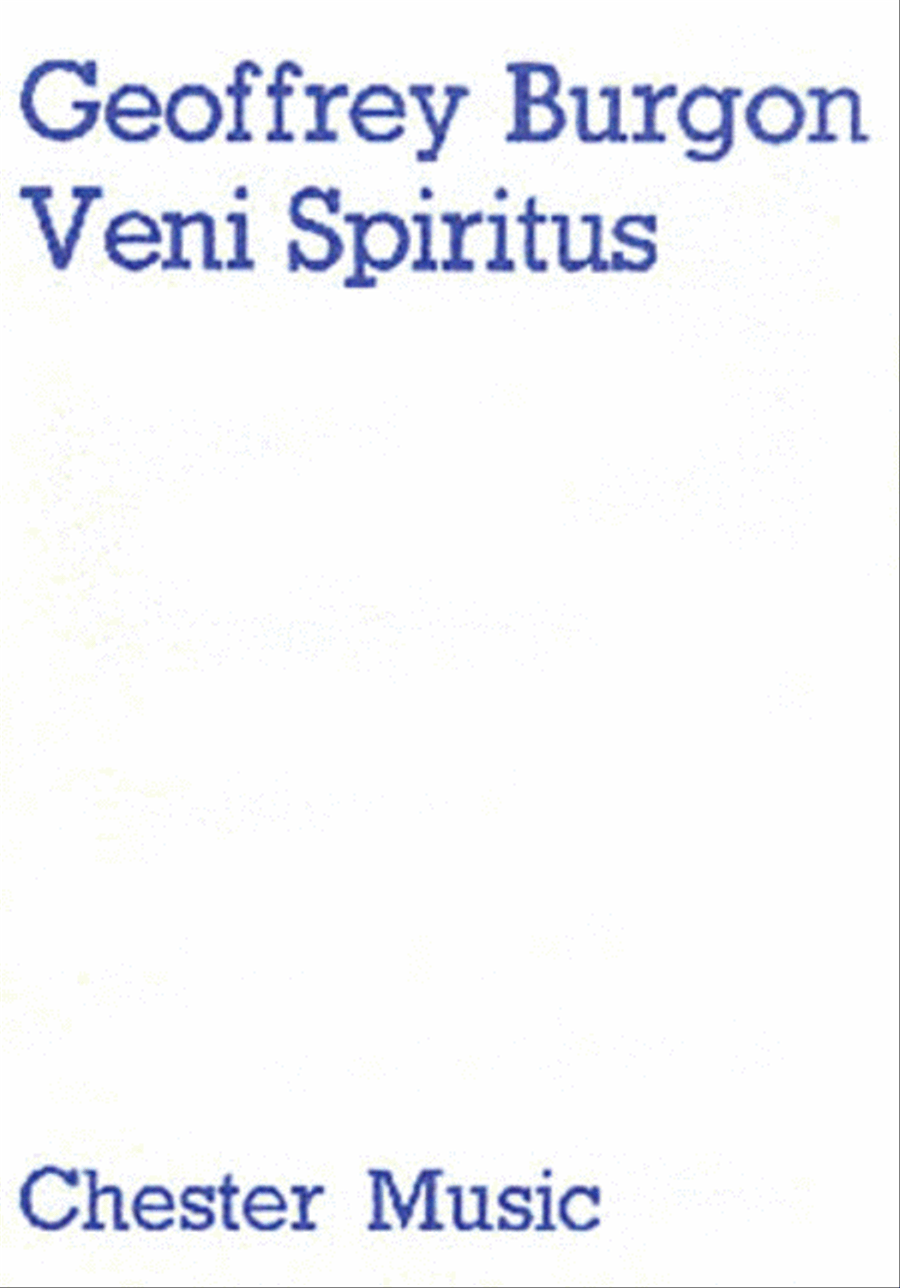 Geoffrey Burgon: Veni Spiritus 4-Part scores gallery preview page 1