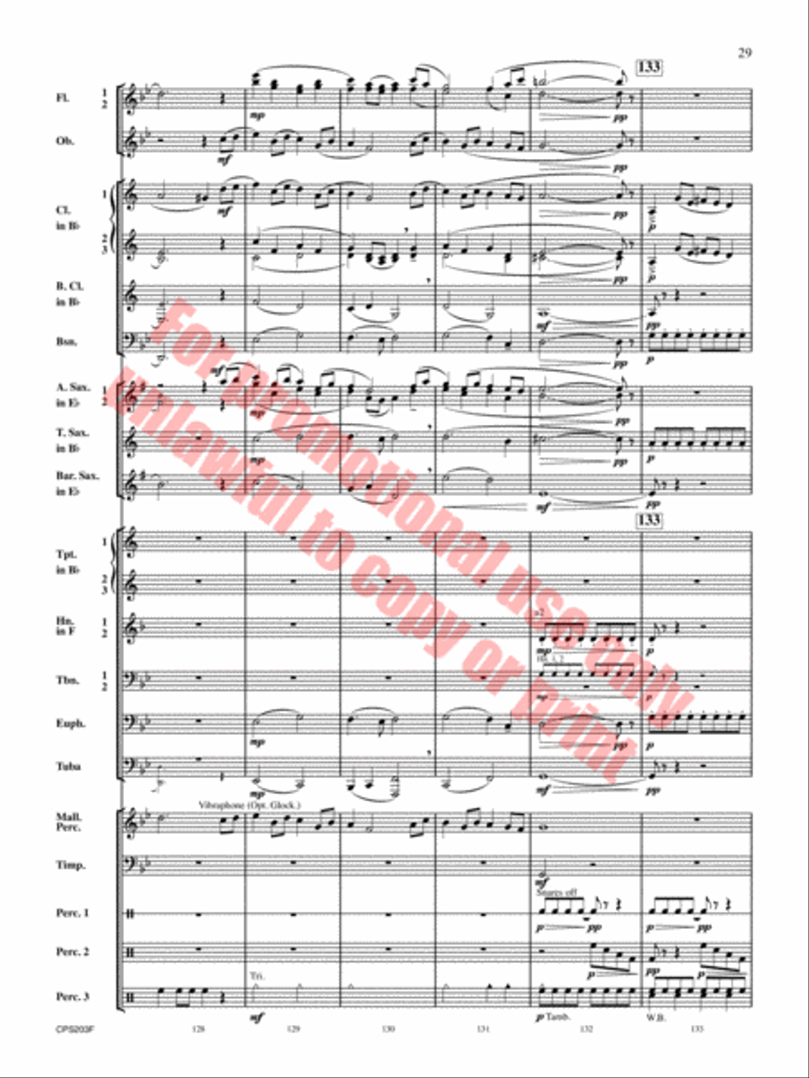 Red Hills Saga Concert Band scores gallery preview page 30