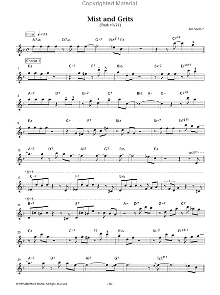 Easy Jazz Conception Tenor Saxophone Tenor Saxophone scores gallery preview page 11