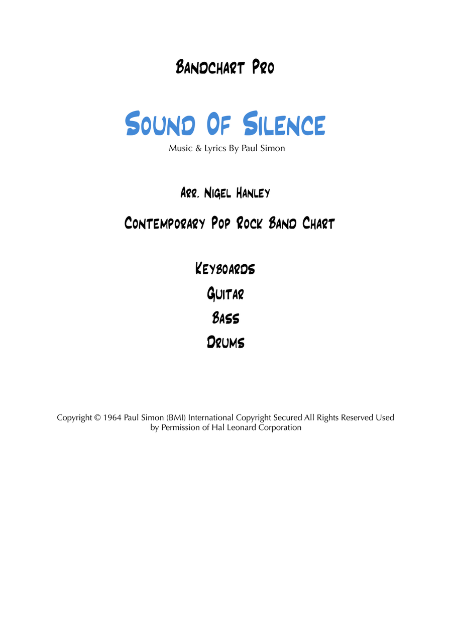 The Sound Of Silence Cover Band scores gallery preview page 1