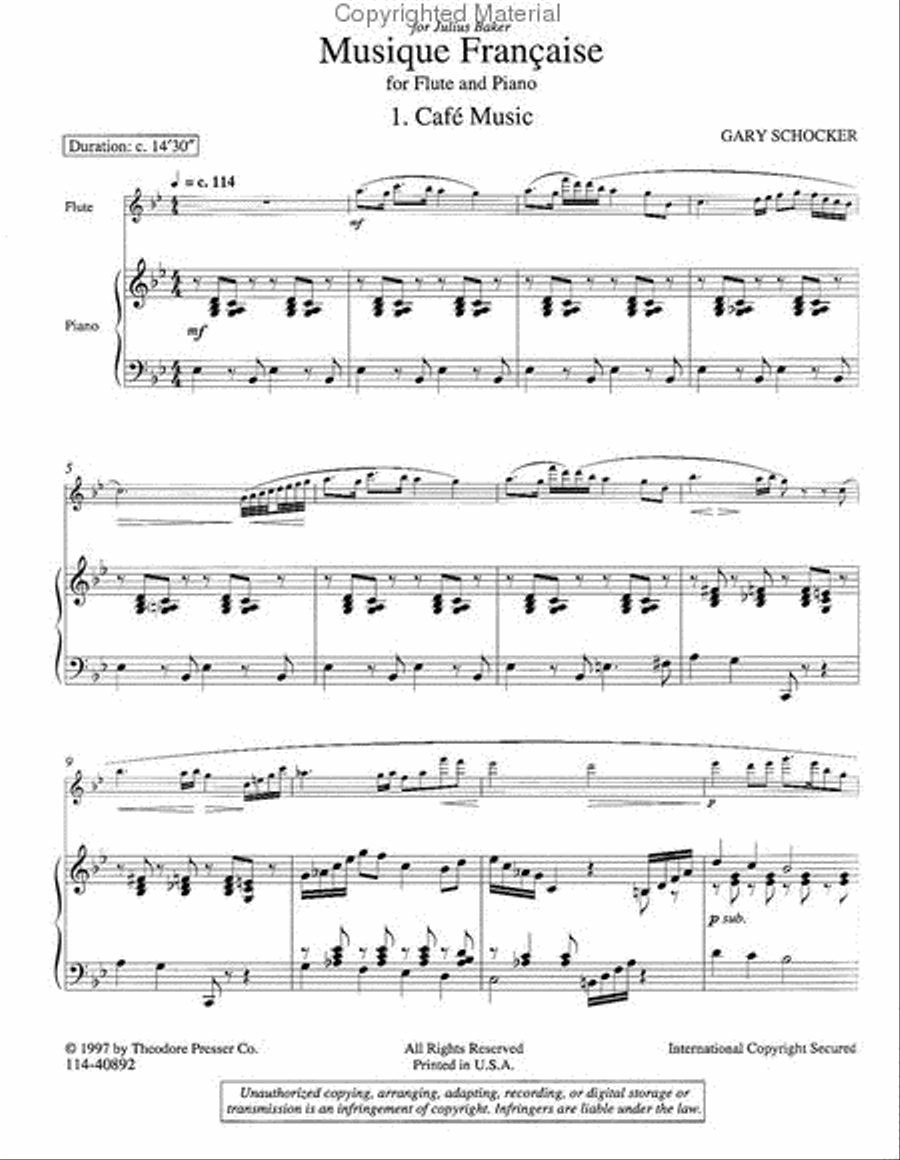 Musique Française Chamber Music scores gallery preview page 2
