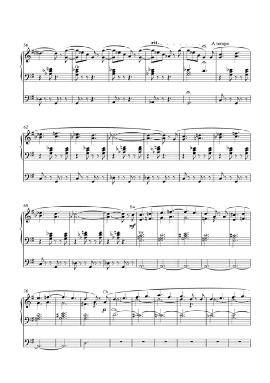 St. George's Gallop for Organ by Simon Peberdy Organ Solo scores gallery preview page 4