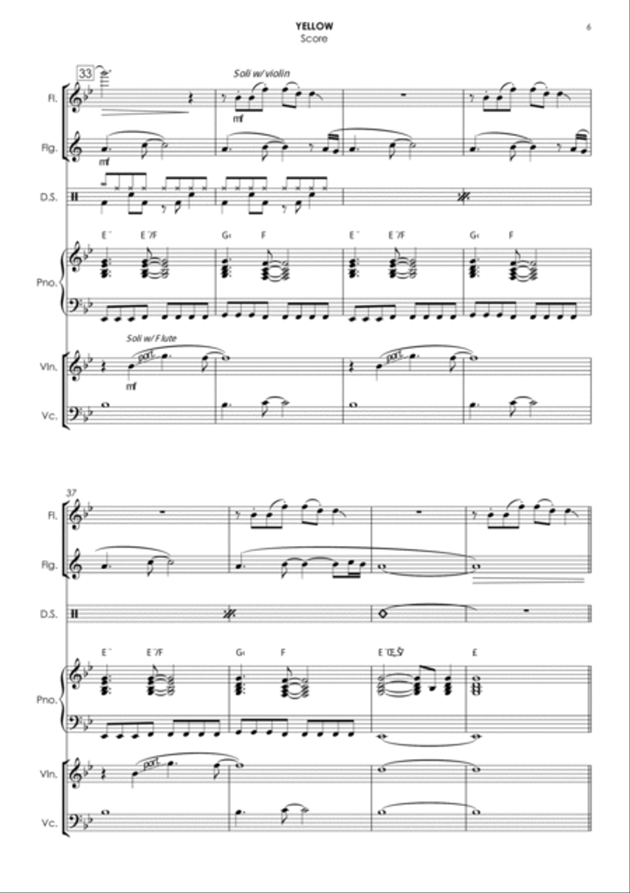 Yellow Small Ensemble scores gallery preview page 6