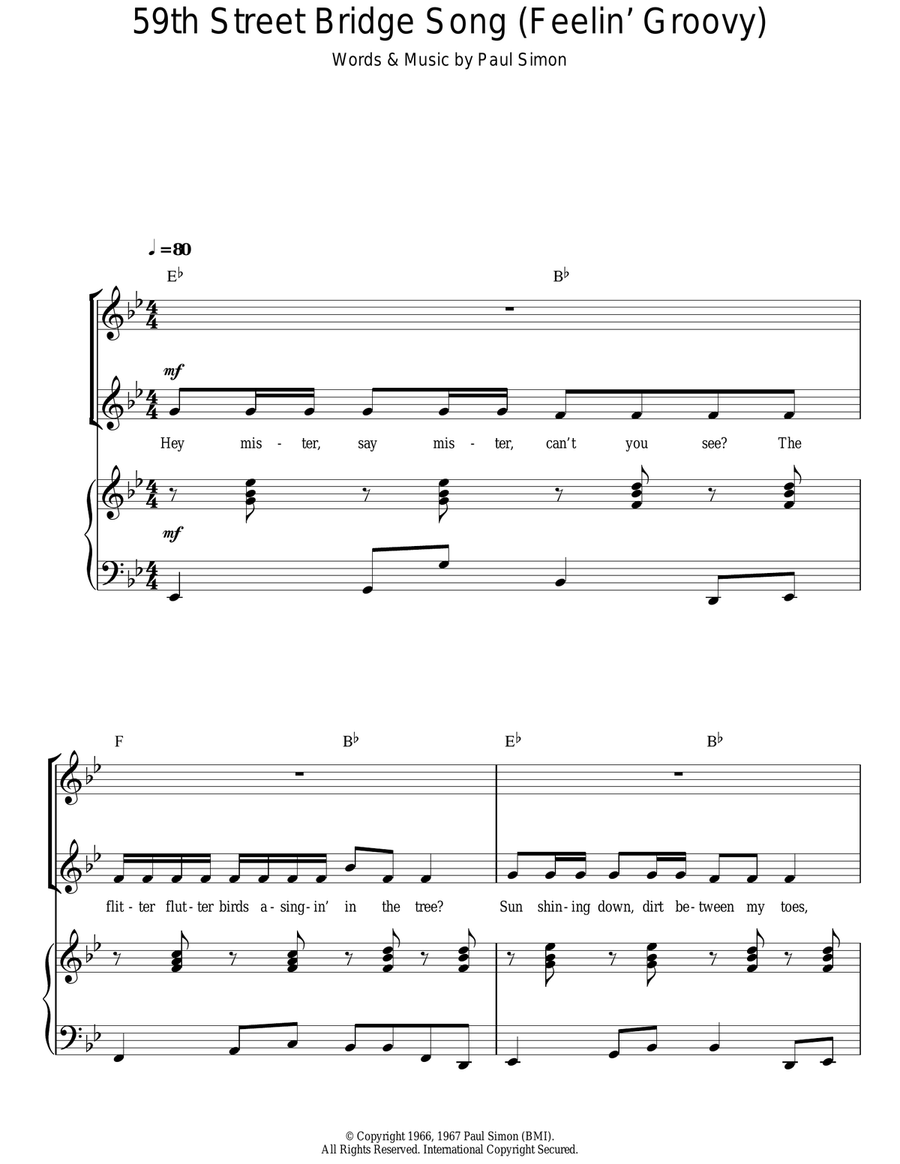 The 59th Street Bridge Song (Feelin' Groovy) (arr. Rick Hein)