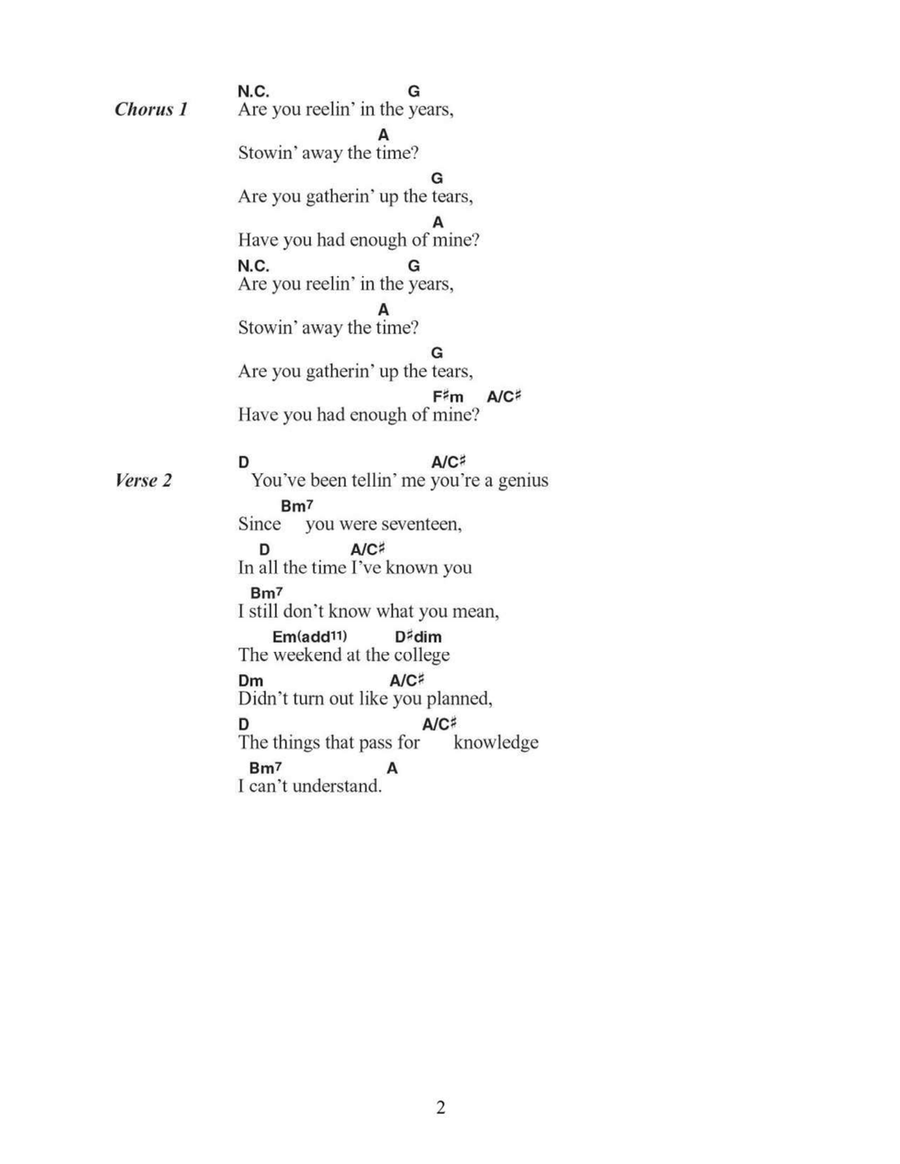 Reelin' In The Years Acoustic Guitar scores gallery preview page 2