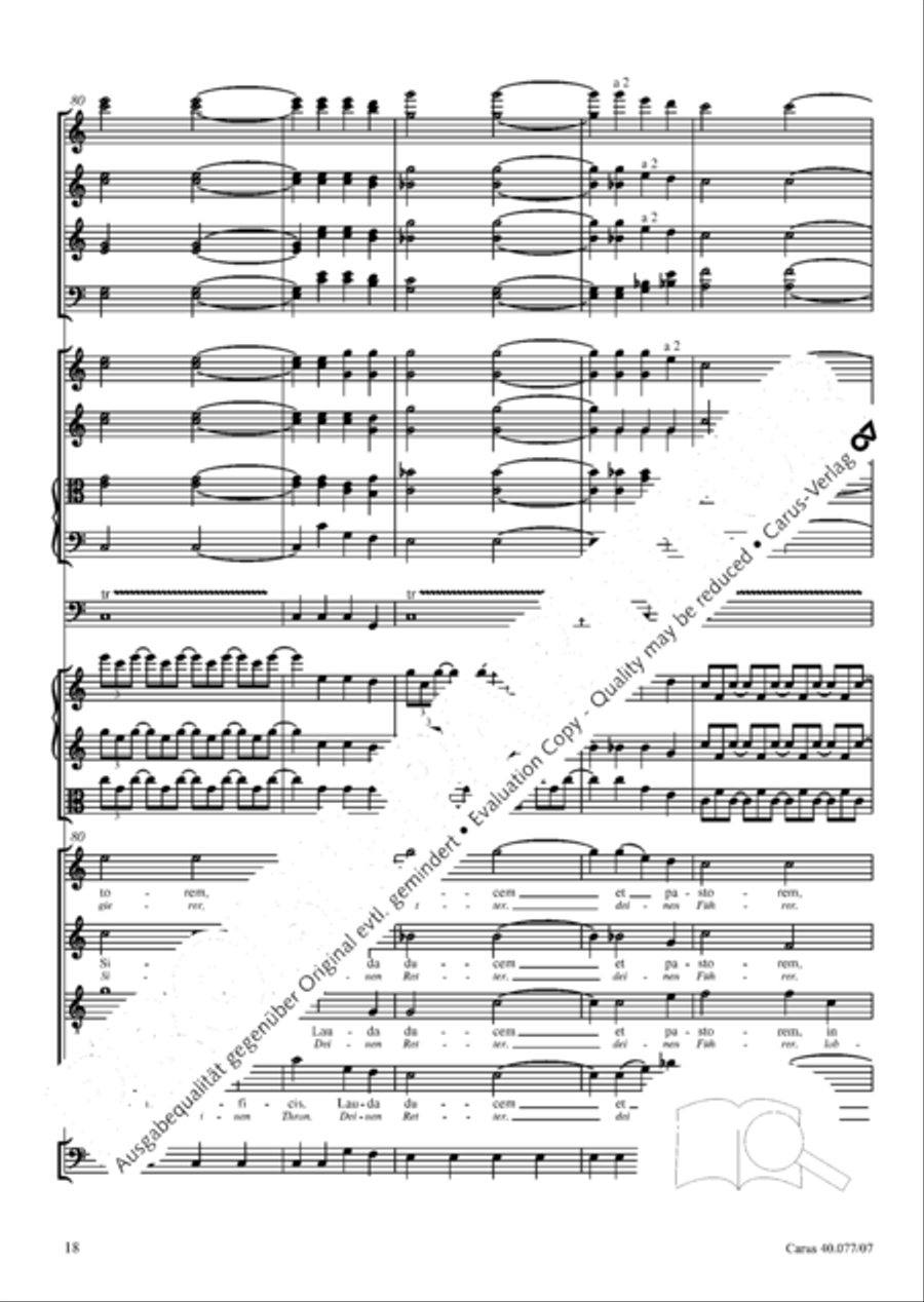 Lauda Sion 4-Part scores gallery preview page 31